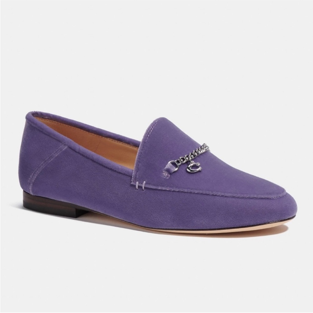New Coach Hanna loafer color Washed Plum 6